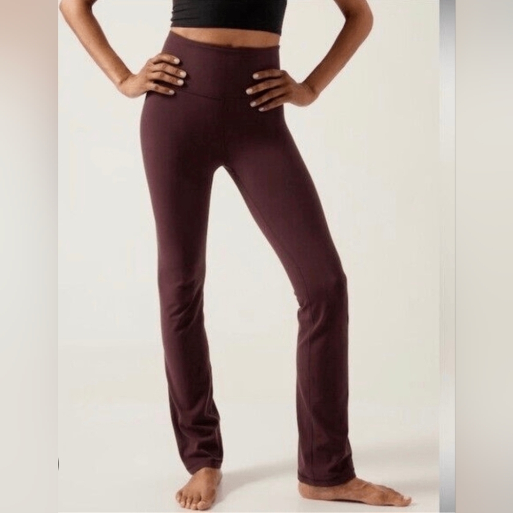 Athleta Maroon (Spiced Cabarnet) Elation Straight Leg Pants